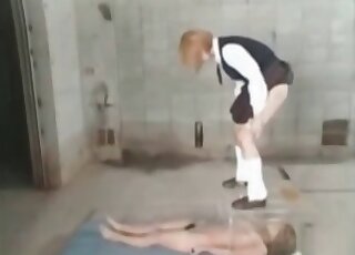 The thick brunettes in this one have a scat kink